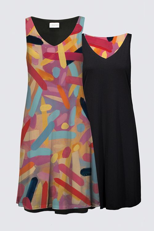 Color Study for the Little Blackwood Reversible Dress