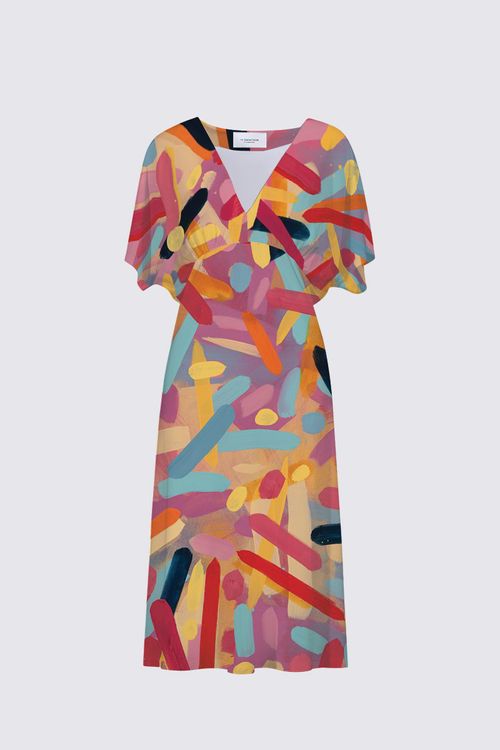 Color Study for the Little Blackwood V-Neck Flutter Dress