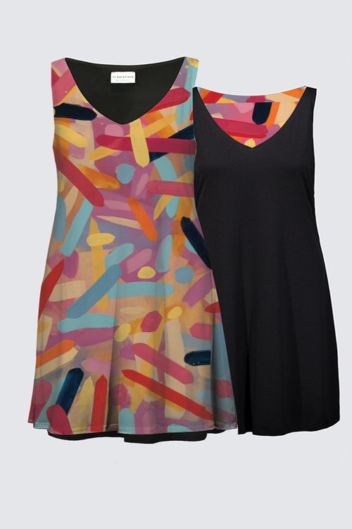 Color Study for the Little Blackwood Reversible Plus Dress